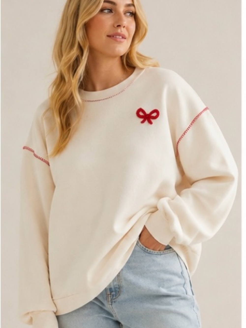 Altar’d State Taylor Swift Mine Inspired Bow Sweatshirt XXS